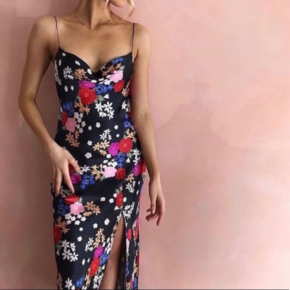 BEC & BRIDGE CHA CHA MIDI SLIP DRESS
